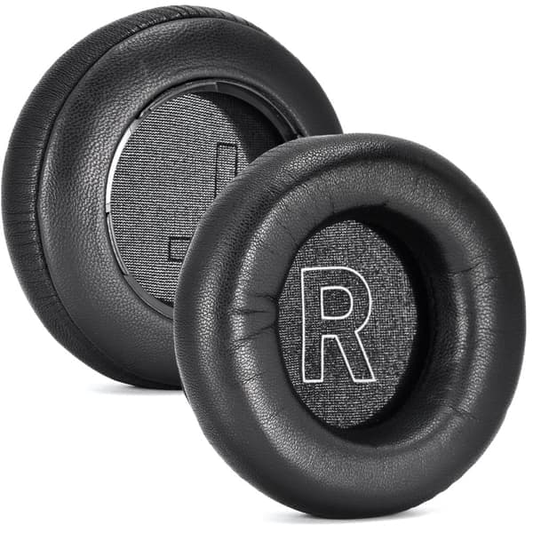 Sort lammeskinds ørepuder til B&O Beoplay H9 3. generation - 2-pak