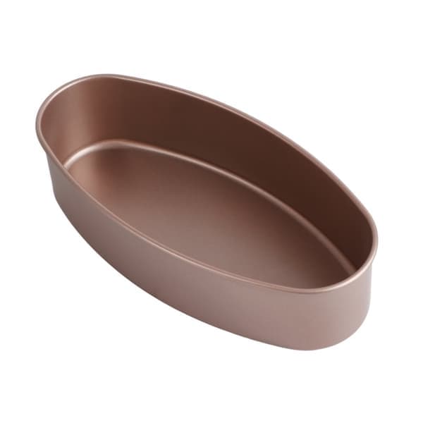 Guld DIY Oval Formet Kageform Nonstick Bageform Ostekage Fremstillingsforme