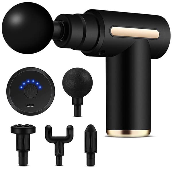 Kraftfull massagepistol i smidig storlek.
