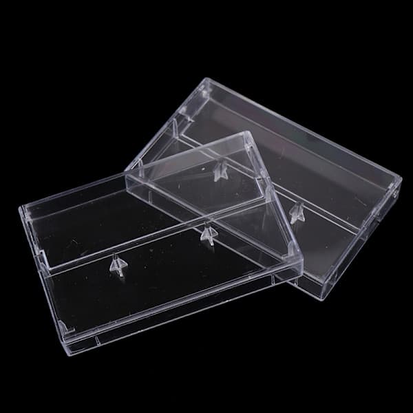 10 st Inspelningskassettfodral Förvaringslåda Transparent D 10-pack