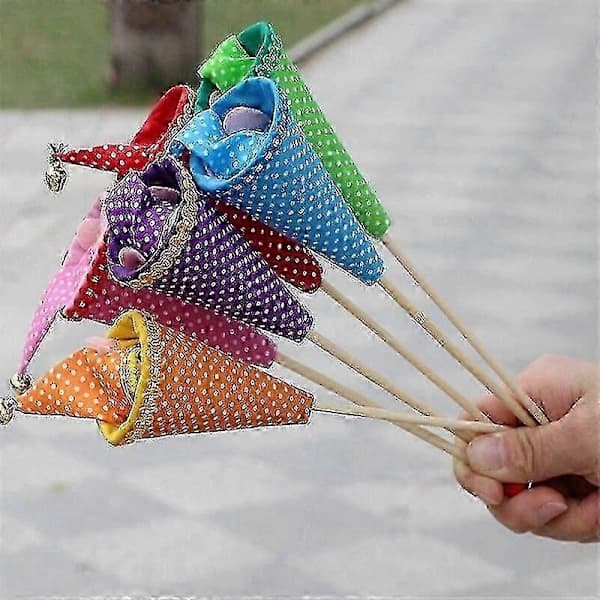 6 st Utdragbara Clown Leksaksdockor, Teleskopiska Göm-och-sök Pinnar För Barn 24cm