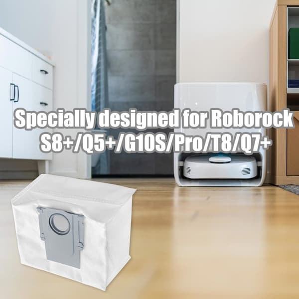Pölynimuripussit Roborock S8+/Q5+/G10S/Pro/T8/Q7+ 4 kpl_qq