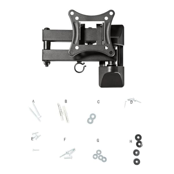 TV-väggfäste - Fullt justerbart 13 - 27\" 15 kg
