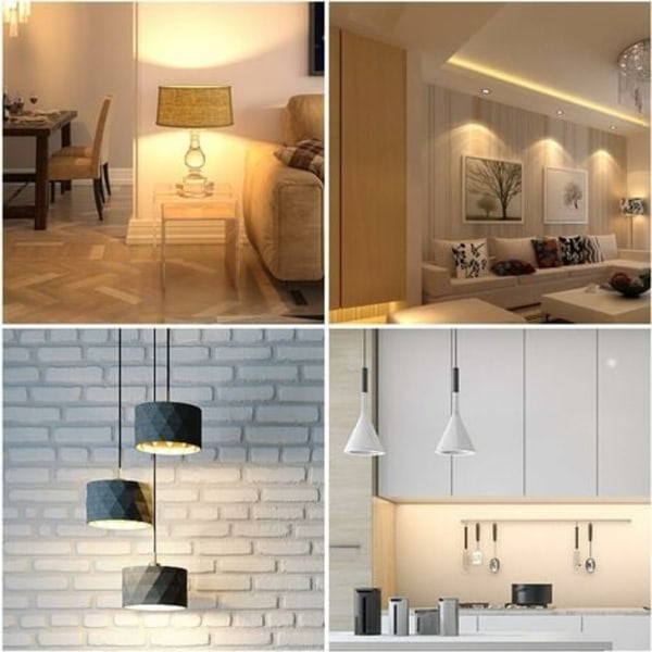 QU/GY6.35 LED-pære, LED G6.35 12V, 7W halogenpære tilsvarende 50W, varmhvit 3000K, 360° strålevinkel, for skapbelysning, ikke dimbar (2 stk)