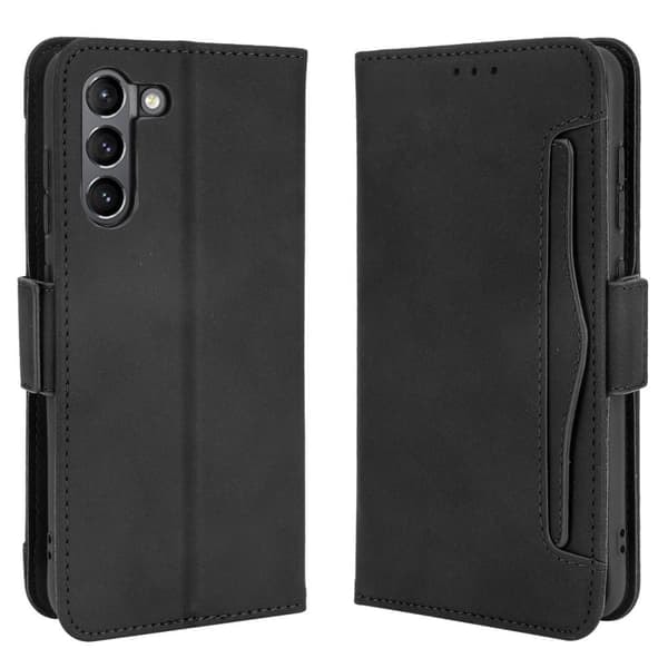 \"QD\" Samsung Galaxy S21 FE Plånboksfodral - Svart
