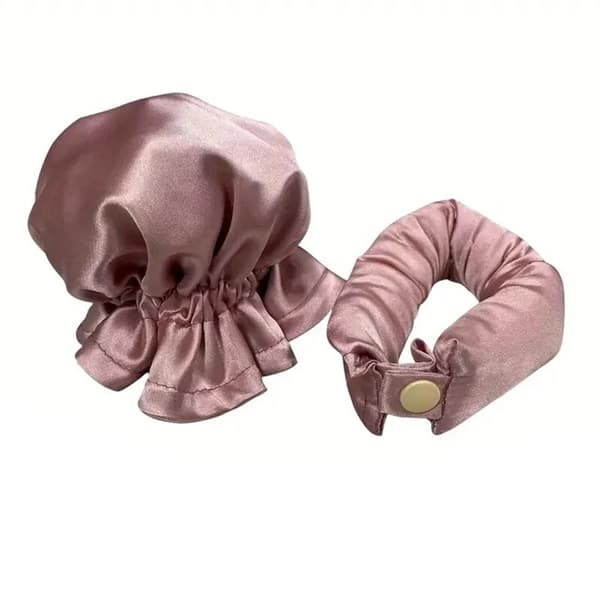 \"QD\" Hårkrøller Naturlig Blød Bølge Lazy Set Sleep Krøller Cover Sæt Ingen Varme Heatless Diy Hårkrøller Og Hat Styling Værktøjer