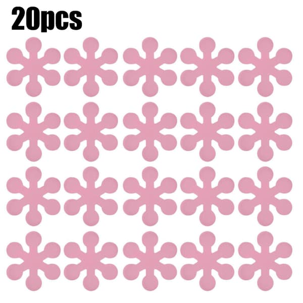 20 st Halkskyddande Badrumsklistermärken Dusch för Badkar Rosa Pink 20 Pcs
