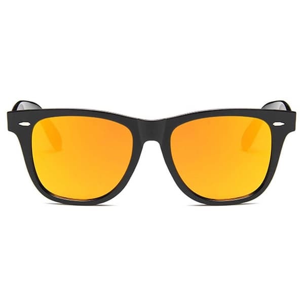 Svarta Wayfarer Solglasögon Rött Spegelglas_qq