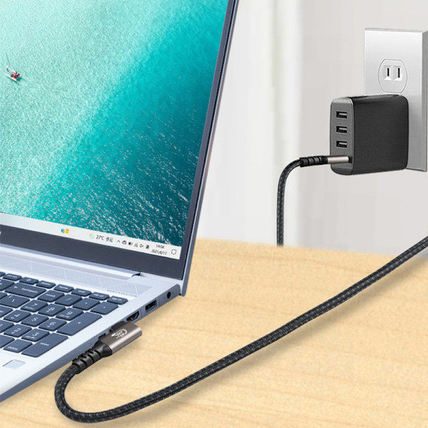 USB4-datakabel - Grå metall 1 m˜QD