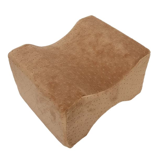 Graviditetsbensdyna för sömn, memory foam knästöd, ljusbrun