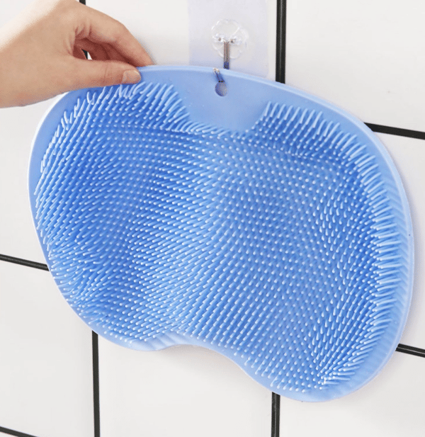 Fotskrubbmatte med sklisikre sugekopper, blå