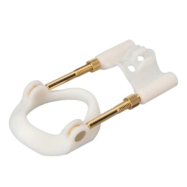 Men's Stretch Tool with Attachment, Adjustable Size, Easy to Disassemble, Strength Training Equipment, White Gold