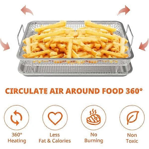2 st Airfryer-korgar för ugn, 2-pack