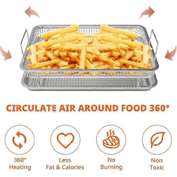 2 stk Airfryer-kurver for ovn 2 stk