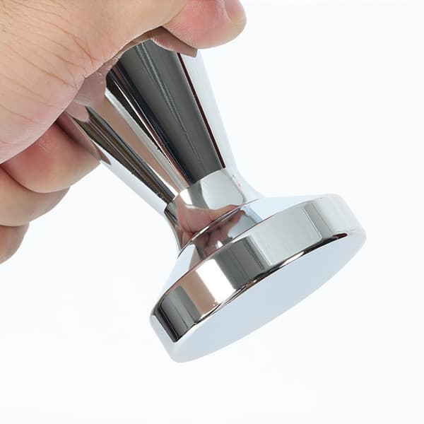 Espresso kaffe tamper i rustfritt stål, kvern pulver tamper base hammer kaffe tamper 49mm