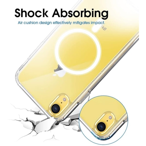 iPhone XR mobilskal för MagSafe-laddare Transparent_qq