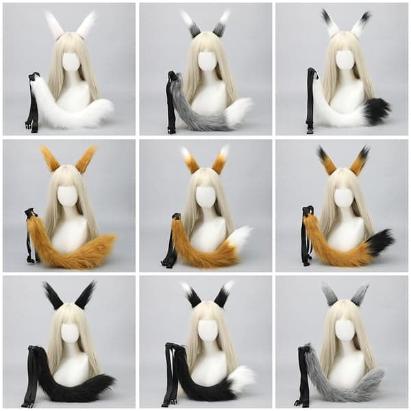 Fox Tail Plysch, Kælent Fox Tail Cosplay-tilbehør Camel
