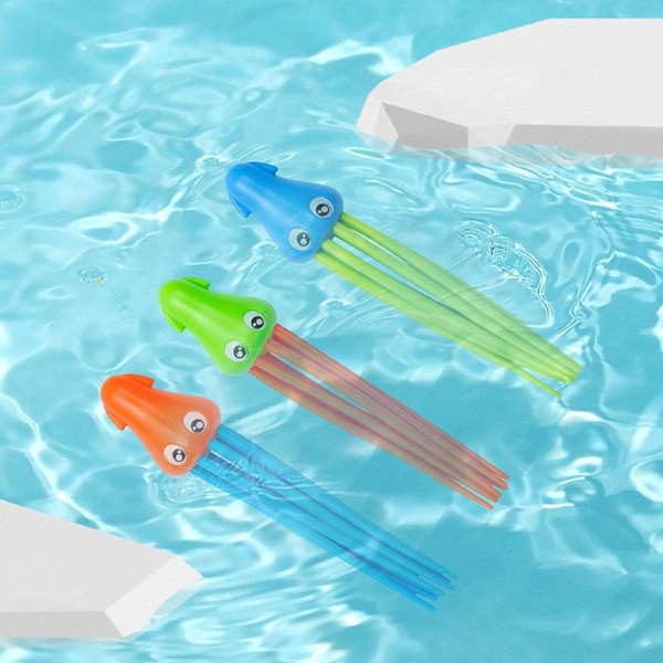 Bläckfisk dykleksak set, sommar poolleksaker, träningsleksaker bläckfisk