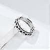 Angstring for kvinder Børn Spinner Ring, Hundepote Ring Spinner Ydre Bånd Til Gaver Angestlindrende_Svenske gaver størrelse 10 size 10 Black