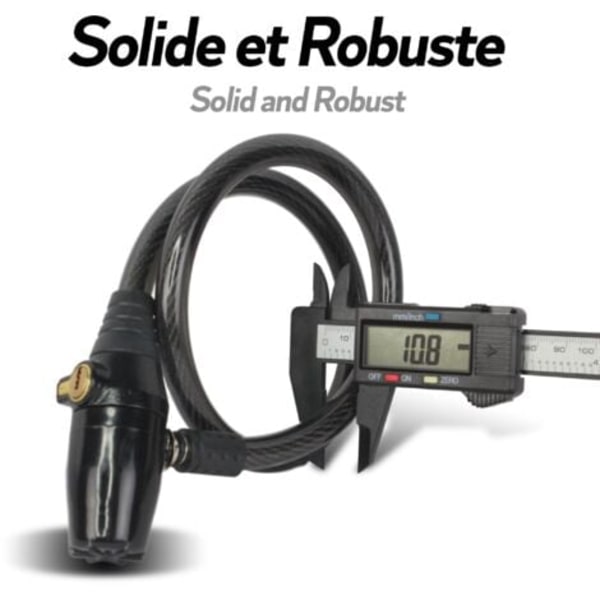 QQU-FISHTEC Power Lock 60cm polkupyörän lukko