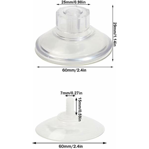 Window Screw Suction Cup, Heavy Duty Removable Suction Cups with Screws - Multifunctional Screw Suction Cup