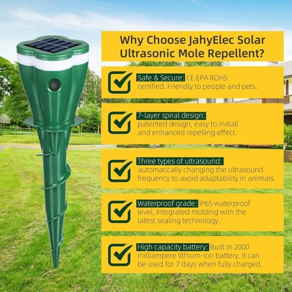 Solar Mole Repeller Vibration Effective