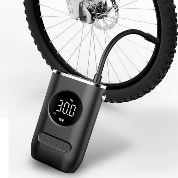 QD-Electric Bicycle Pump Portable Battery Compressor, Motorcycle Pump