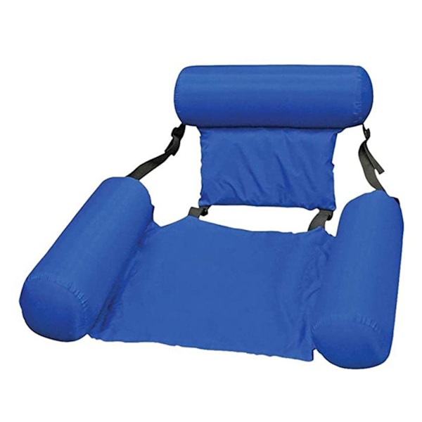 Flytande Poolstol Soffa Pool Lounge Ryggstöd för Inomhuspool_FO Dark Blue