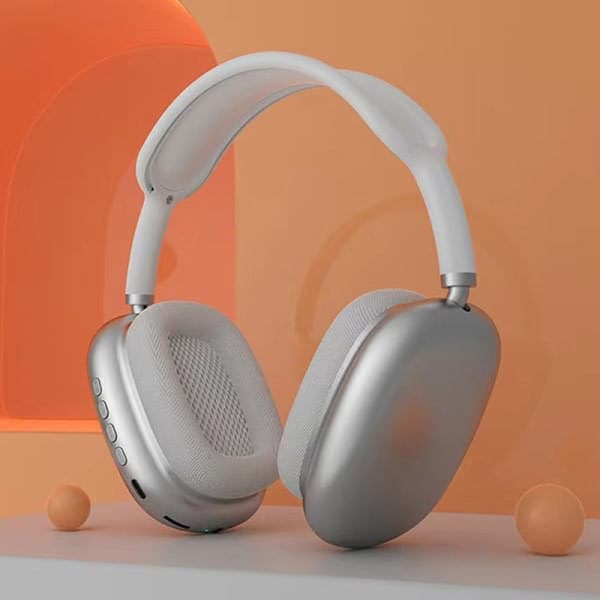 Nya P9-Max TWS Bluetooth-hodetelefoner Trådløse hodemonterte Grå