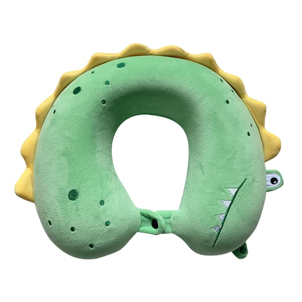 Tecknad U-formad kudde flygplanskudde cervikal memory foam ögonmassager 100% polyester massagekudde_xrzi
