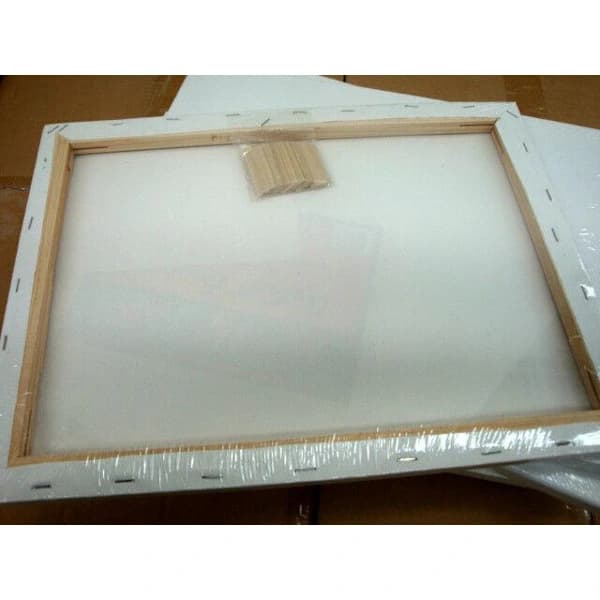 3-pakning - Lerretsbilde 40x30 cm - Bilde / Malerduk - Lerret Hvit multifarge