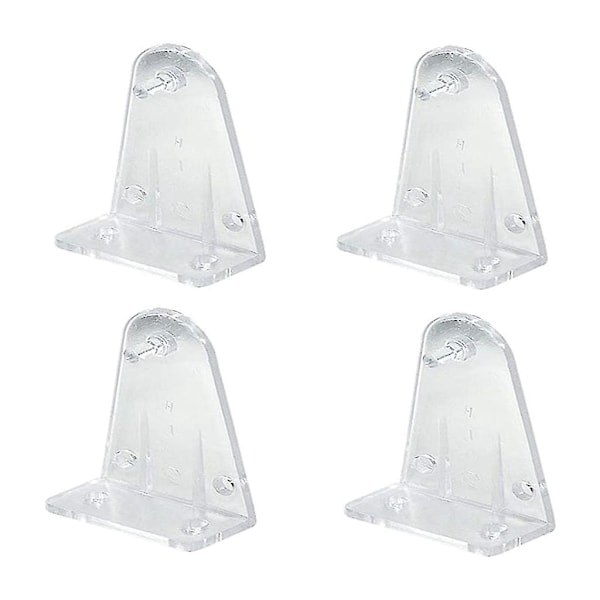QD-10 stk. Transparente Plastpersienneklemmer, Bundbeslag til 2-tommers Horisontale Persienner og Vinduesgardiner