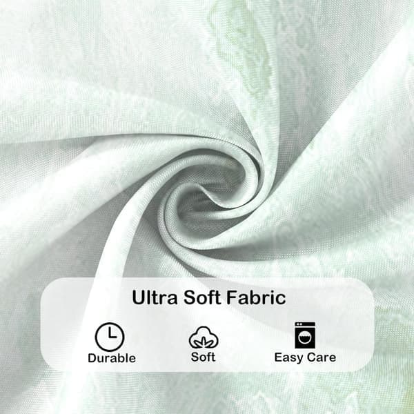 Duschdraperi - Vattentätt Badrumsförhänge - Salviagrön Marmor - 180x180 cm - Polyester