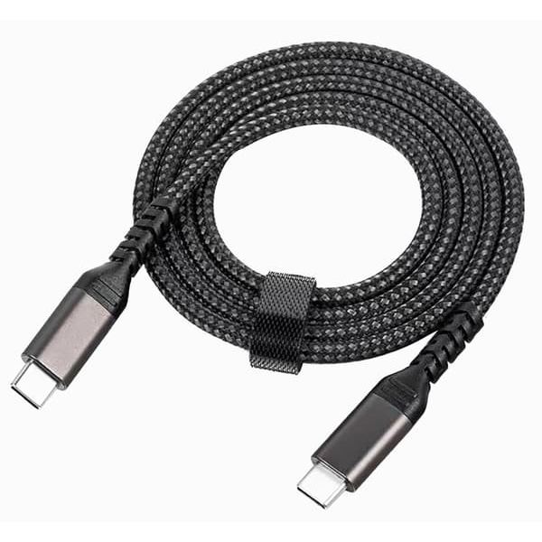 USB-C til USB-C kabel 5A/20V PD 100W Sort 2 m