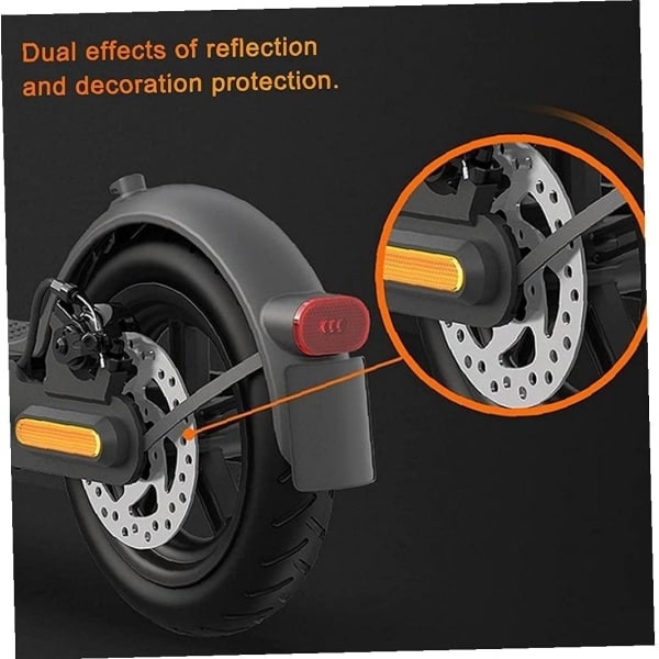 Reflekterende navkapsel til hjul Xiaomi M365 / Pro2 / 1S el-løbehjul*QN