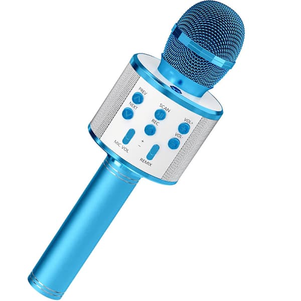 Karaokemikrofon med højttaler og Bluetooth Rosaguld