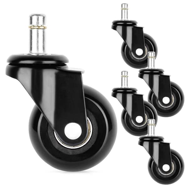 IKEA lenestol hjul gummi 5 cm / 11 mm 5 stk.