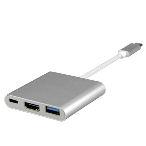 USB-C Multiport -sovitin USB:lle, USB-C:lle (USB PD), 4K HDMI-yhteensopiva