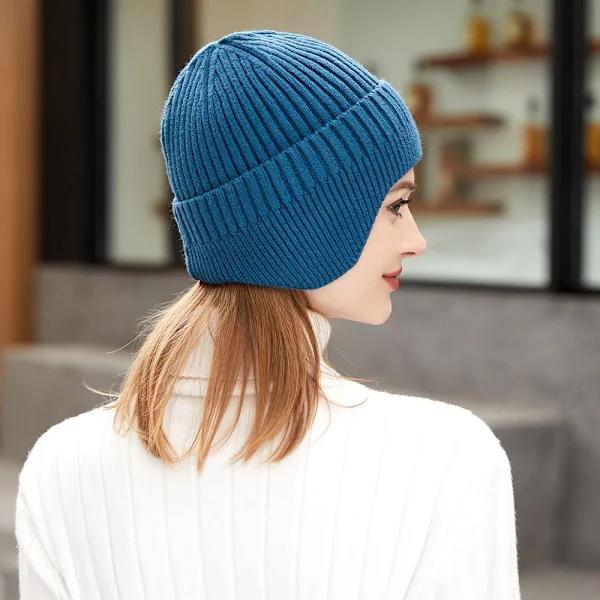 QD-Vintermössa Varm beanie GRÅ GRÅ Grå Grå