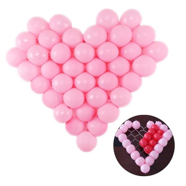Rosa Ballonhjerte – Ballonnet Hjerteformet med Rosa Balloner_qq
