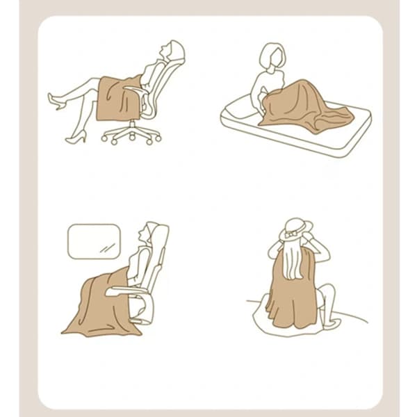 Blødt plys tæppe til sofa 100x150 (gul)
