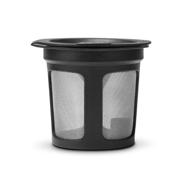 Genanvendelig kaffe- og tebrygningskurv i rustfrit stål, medium, sort
