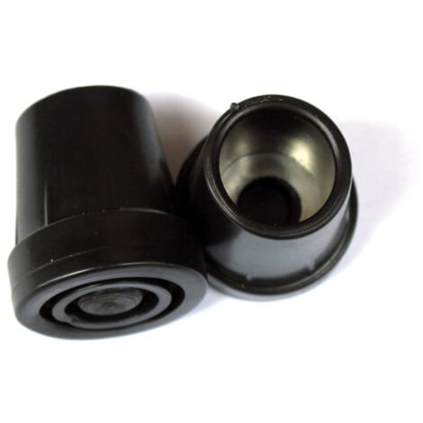QU/Gummipropper til stokke og krykker - Sort - 19 mm