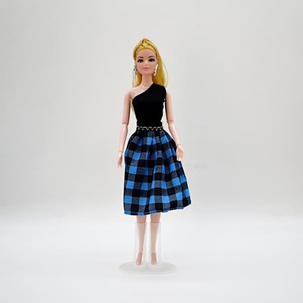 QU)20 st Barbie Docka Kläder Vardaglig Kostym Mode Kjolar
