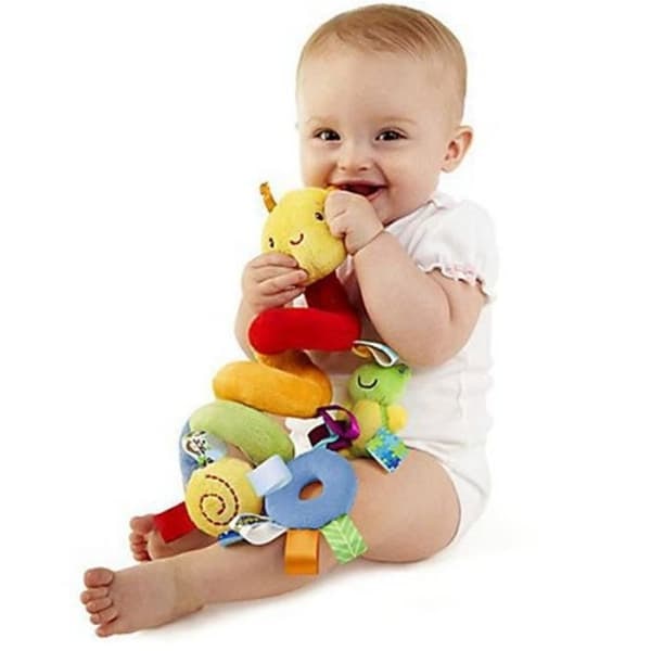 /QD/ Animal Färger Twist Baby Leksak Spiral Aktivitet Sits Säng Buggy Barnvagn 50cm