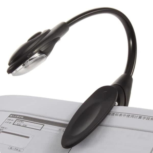 Read easily with our book light - Reading lamp with LED and clip Black black