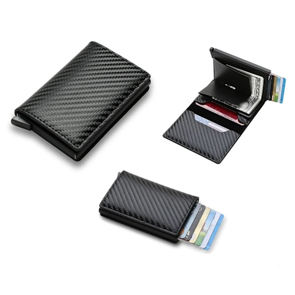 Korttikotelo RFID & NFC - Valitse Väri! Black Svart