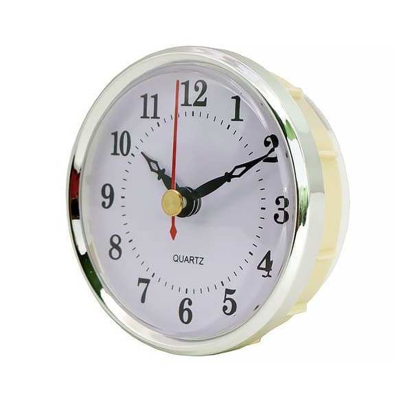 Quartz Miniklocka med Arabiska Siffror, 80 mm