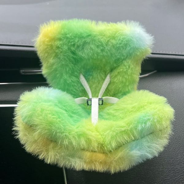 /QU/labubu säten, labubu tyg ornament Bil luftutsläpp tillbehör bil dockor säte 4