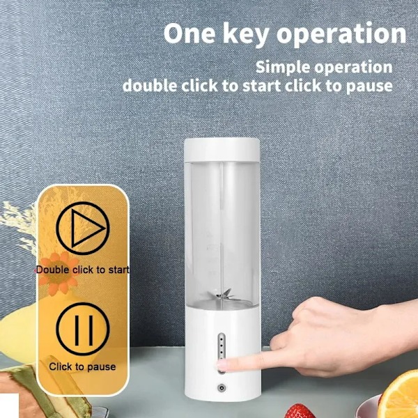 QU.450ML Kraftfull Portabel Blender för Smoothies och Shakes Magnetisk Laddning Matberedare Fruktmixer Maskin Mini Juicepress Blender Kopp